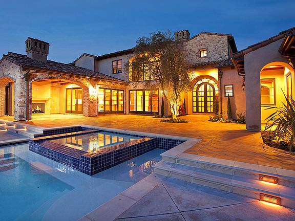 Covered Loggia with Fireplace