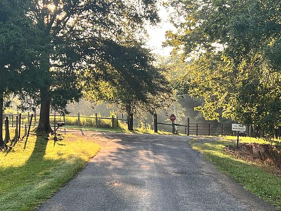 Dead end road with Approach to private drive on left