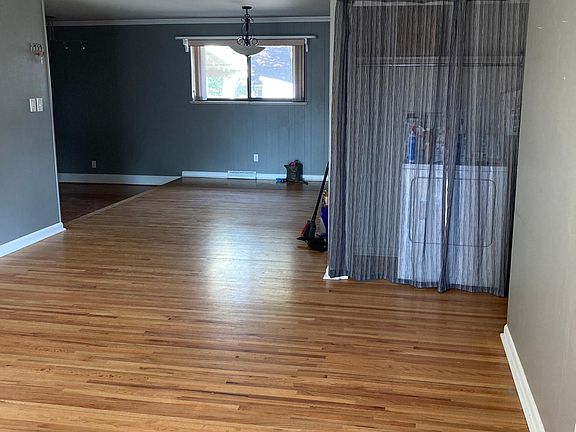 Living room and dining room