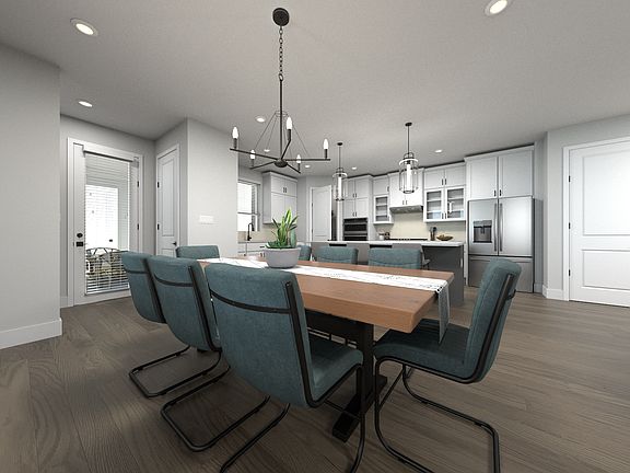 Virtually Staged Dining Room