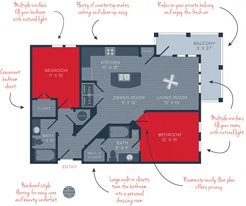 Floor plan Jupiter