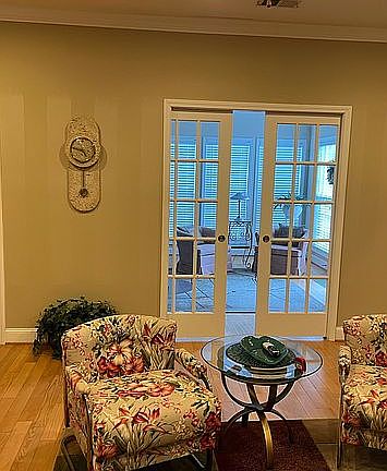 Sunroom off great room 