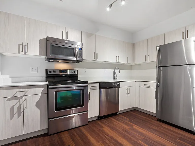 Renovated Kitchen with Hardwood Flooring