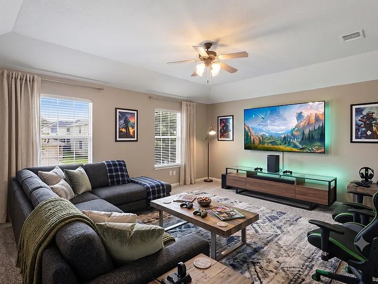 Large family / flex room upstairs - staged