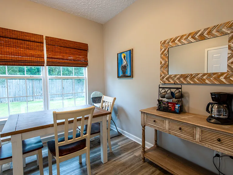 Dining Area #2 with Access into Backyard. Both Types of Coffee Pots