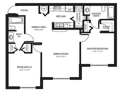 Floor plan 2X2