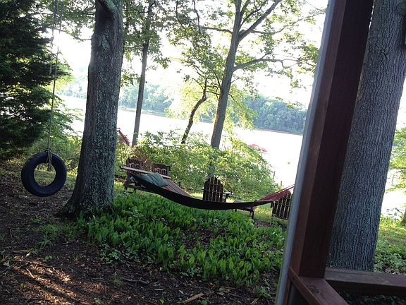 Waterfront backyard