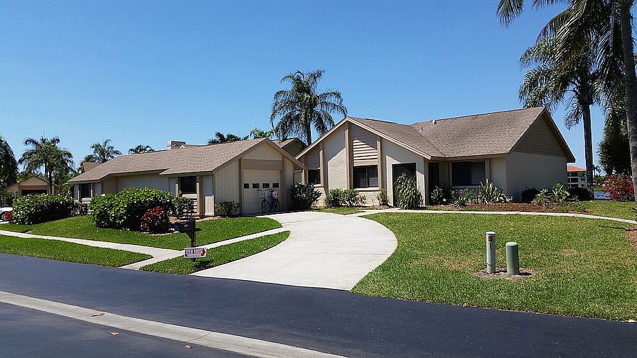 home with detached garage