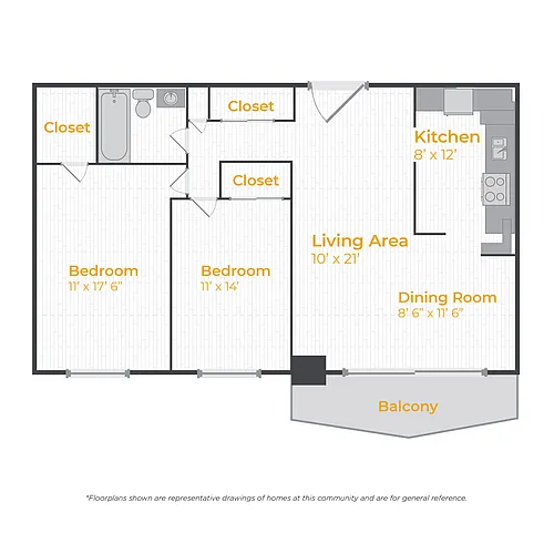Floor plan 2/1