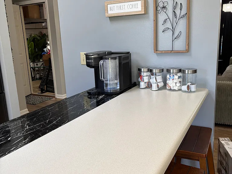 Coffee bar.