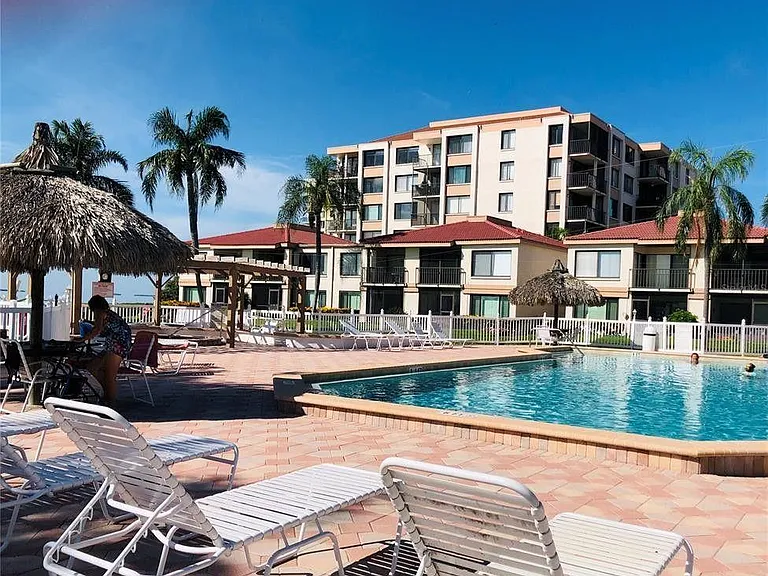 Pool with stunning view of Tampa Bay