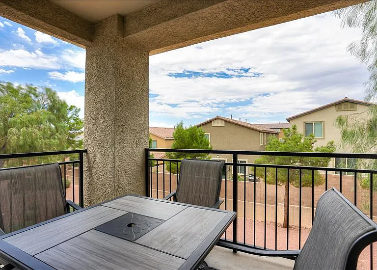 Outside Patio with Seating and storage