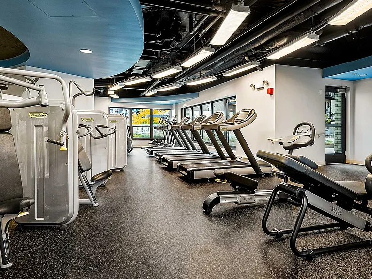 Everything you need for a quality cardio or strength workout, including free weights, is available for you around the clock in our fitness center and studio.