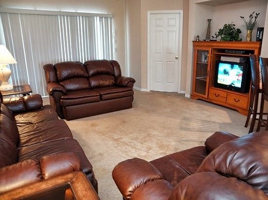 Living Area with TV Set