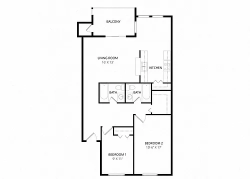 Floor plan 2X2