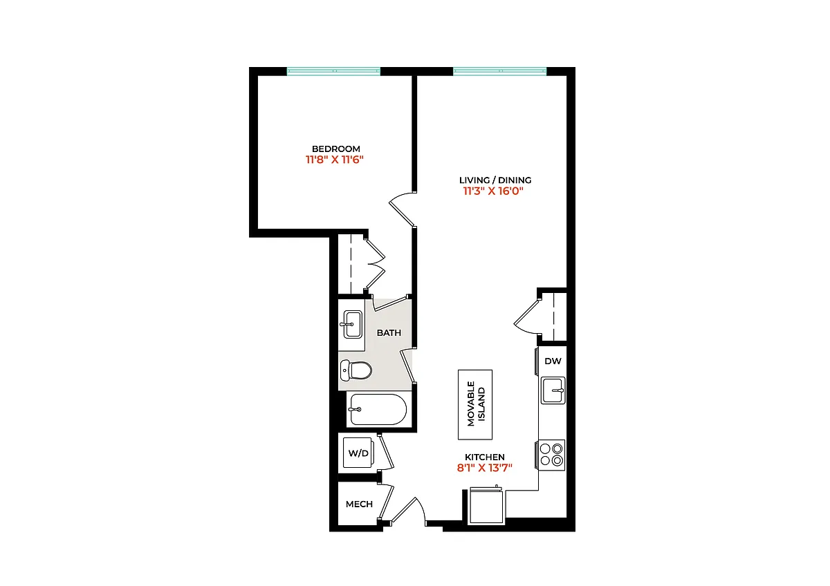 Floor plan A18A