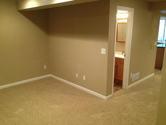 From closet corner looking toward bath