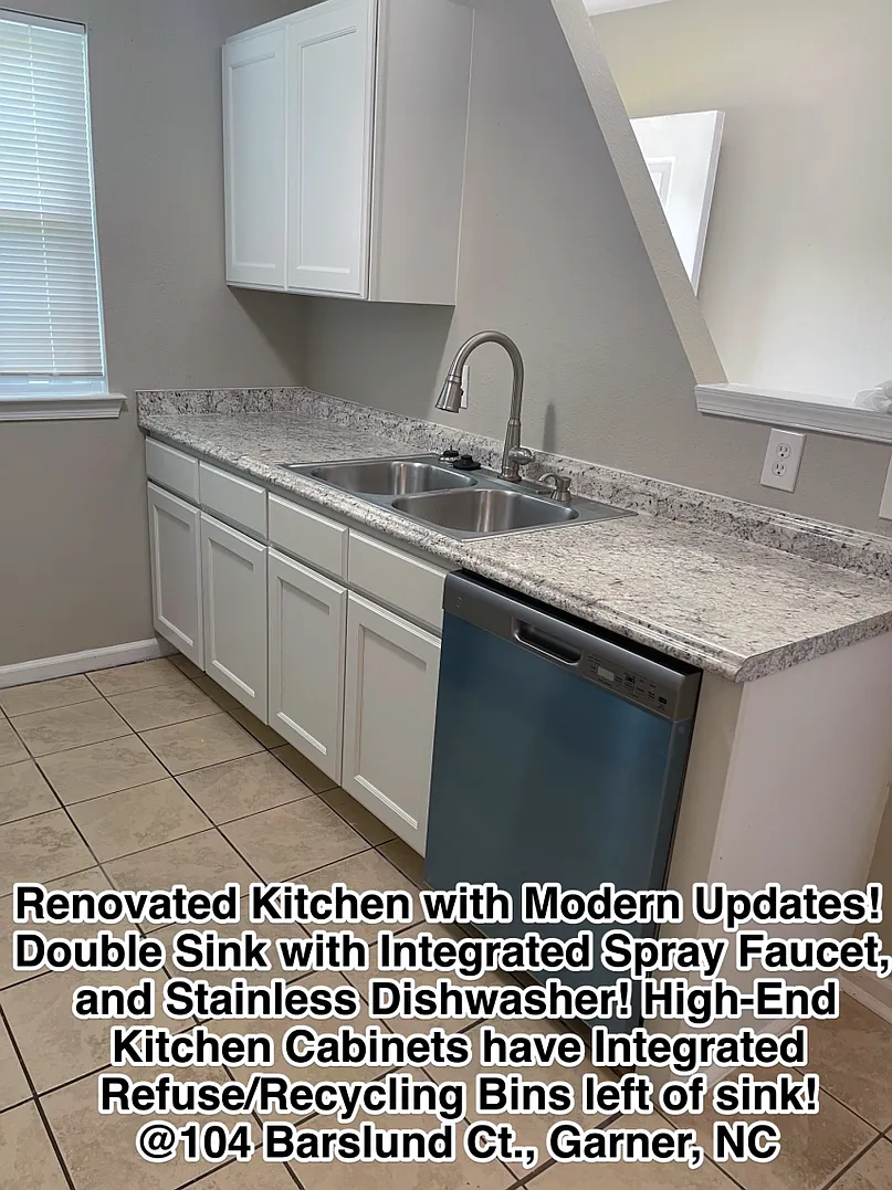 Single Level 2 bedroom 2 full bath brick townhome in Garner $1395/mo. — Photo 4