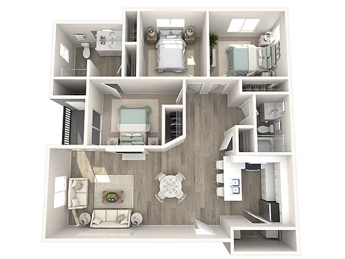 Floor plan 3Bedroom TA Reno