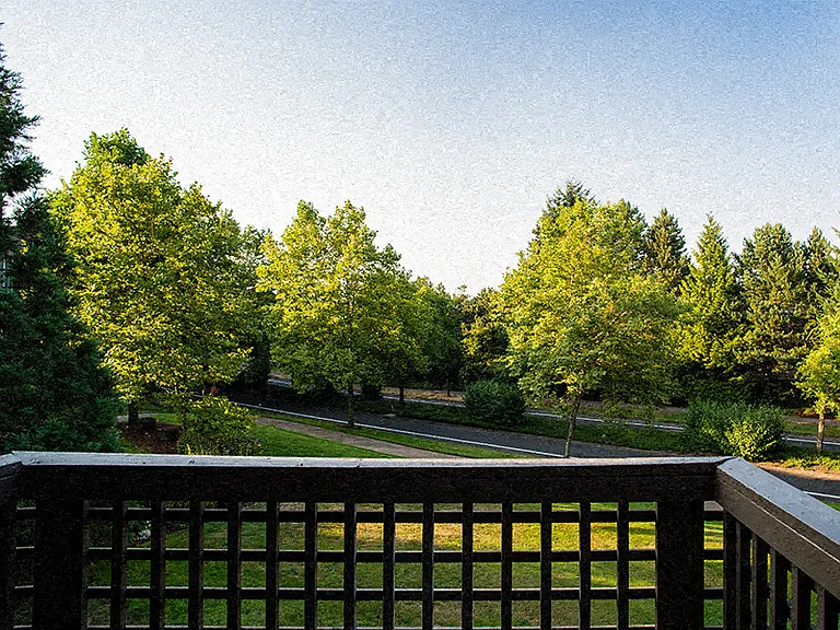 Experience tranquility from your private balcony or patio