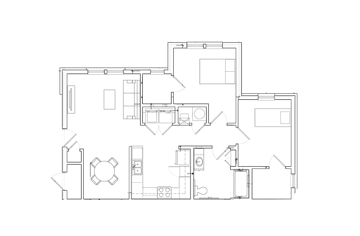 Floor plan 2 Bedroom