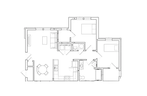 Floor plan 2 Bedroom