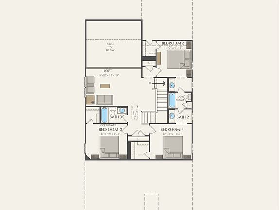 Second Floor 4 br 3.5 ba