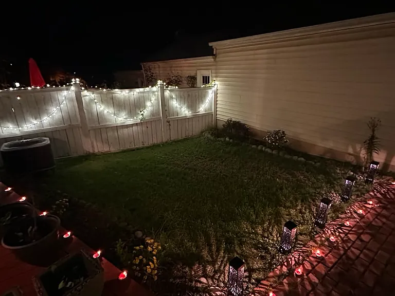 Private backyard with Deck