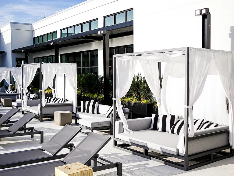Rooftop Pool Cabanas