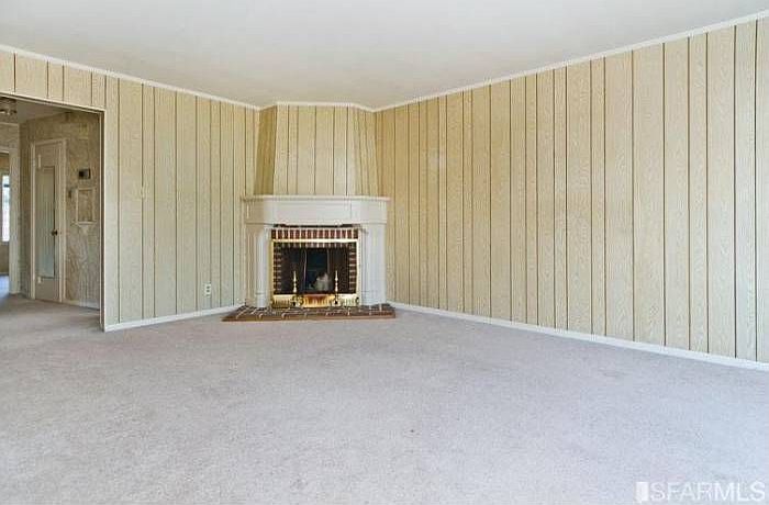 fireplace in family room