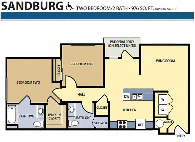 Floor plan Sandburg HCA