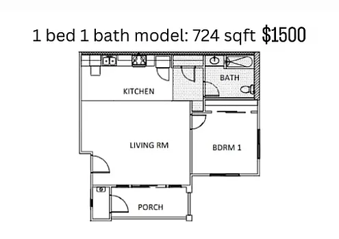 Floor plan 1 Bedroom
