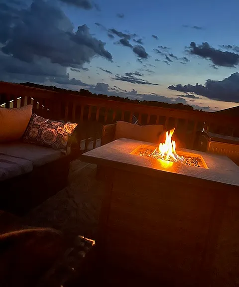 Amazing sunsets from back deck.