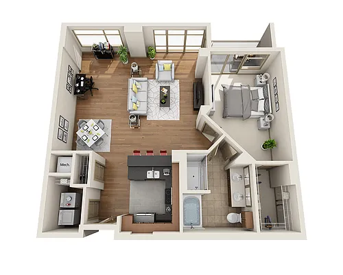 Floor plan Plan H (A1P)