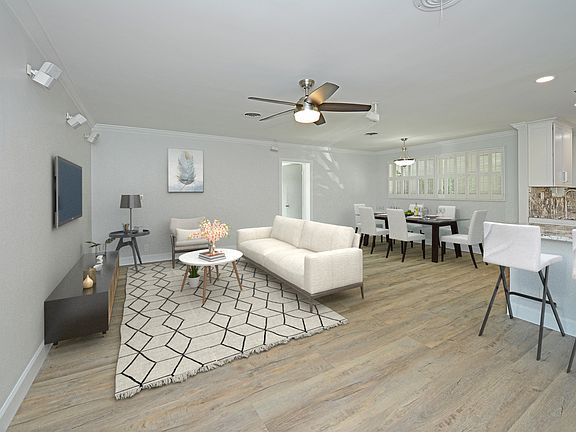Living/Dining Area with Open floor plan