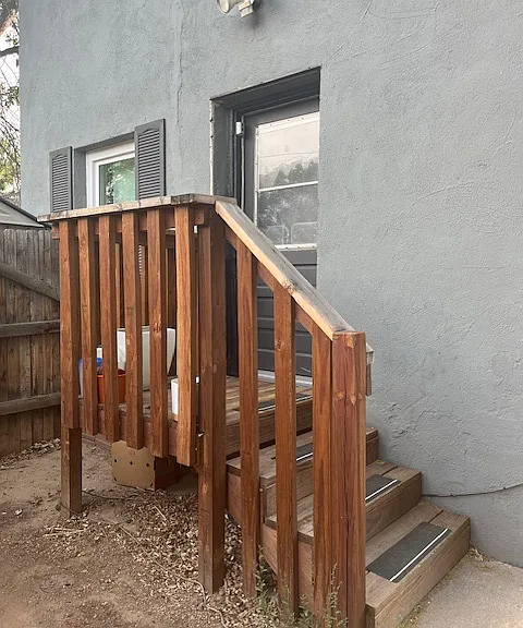 Entrance to unit