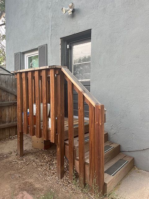 Entrance to unit