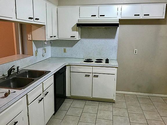 Large kitchen with great storage.