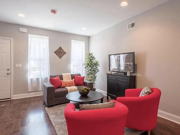 Living room and front door