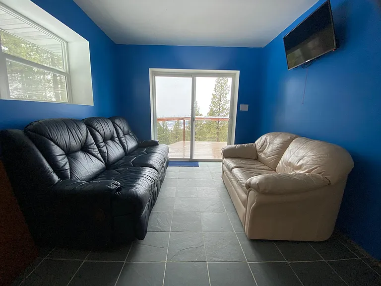 Living room, view from kitchen.