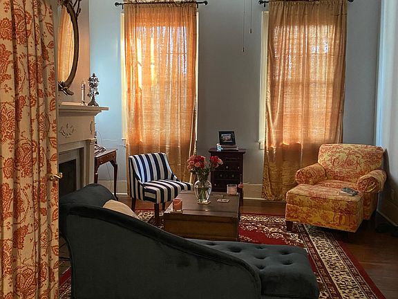 Front room with fireplace