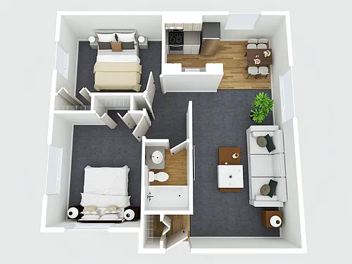 Floor plan 2 bedroom