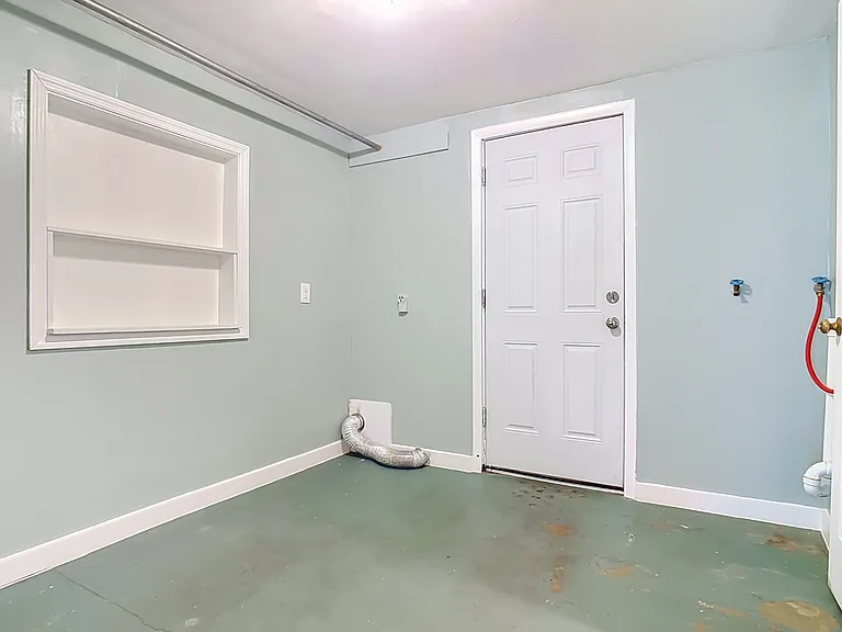 Laundry room and back door