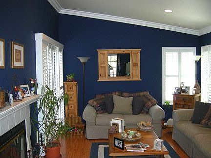 Living area with fireplace