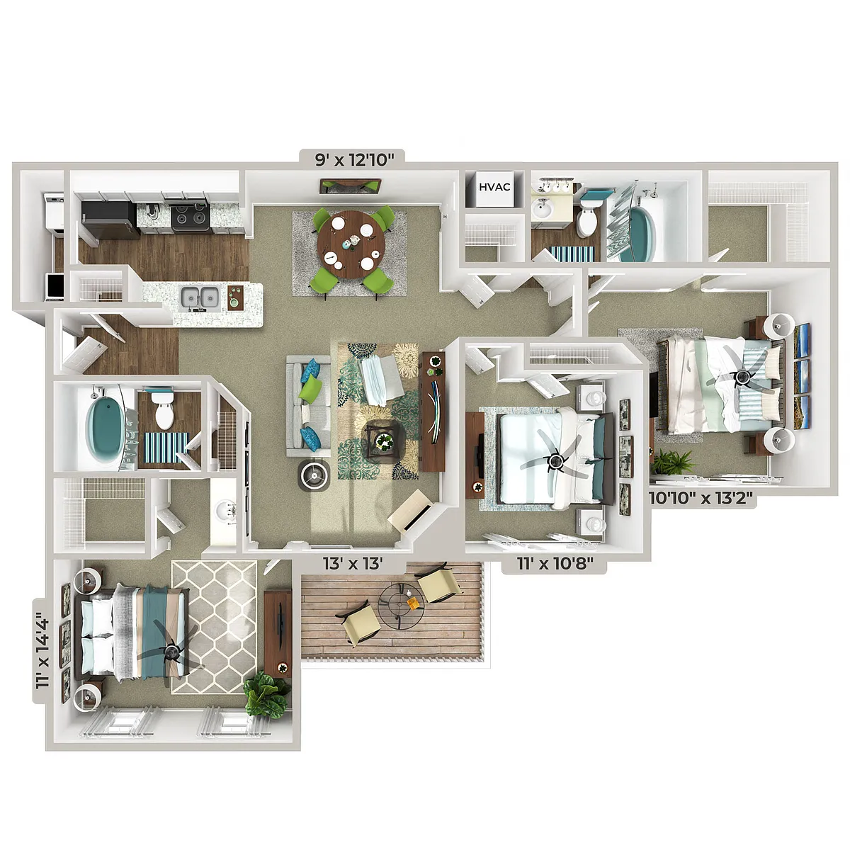 Floor plan Triple Crown