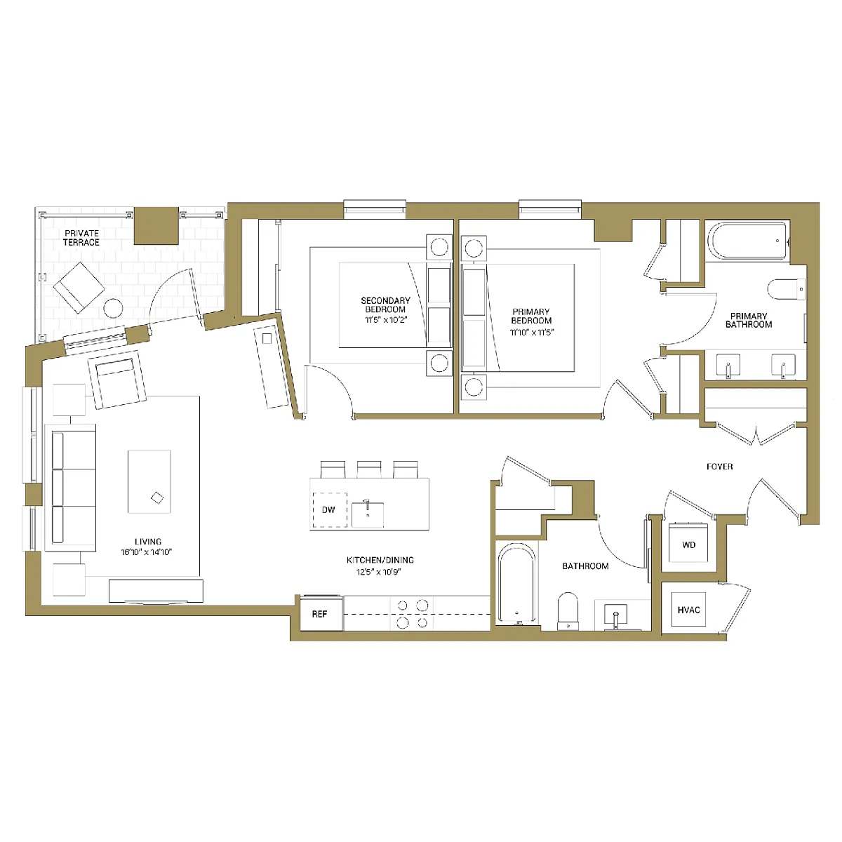 Floor plan B3B