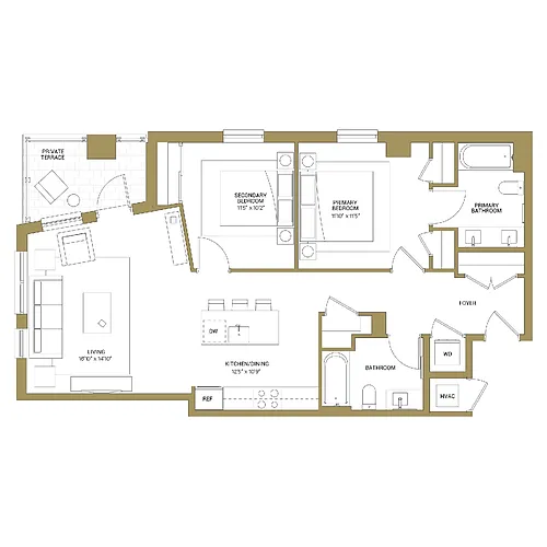 Floor plan B3B