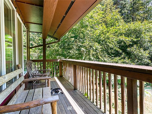Comfy evening sitting porch