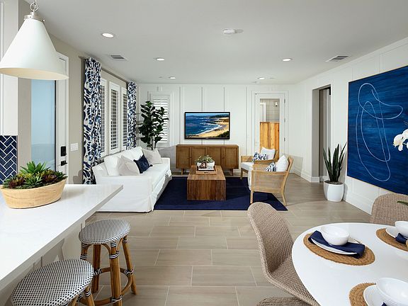 Sea House Plan 2 Model Great Room