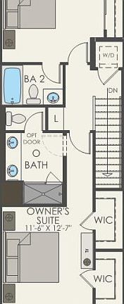 Third Floor 2 br 2.5 ba